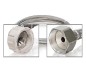 Preview: Flexibler Verbindungsschlauch 100 cm 3/4"IG gerade x 3/4"IG Winkel Kunststoffmutter