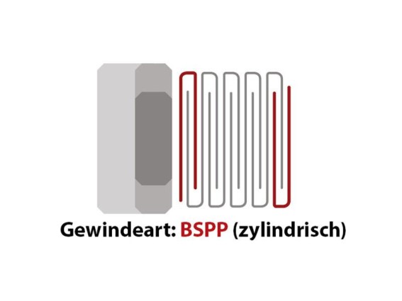 T Einschraub Verbinder Mitte 8 mm x 3/8" AG BSPP Schnellsteck System