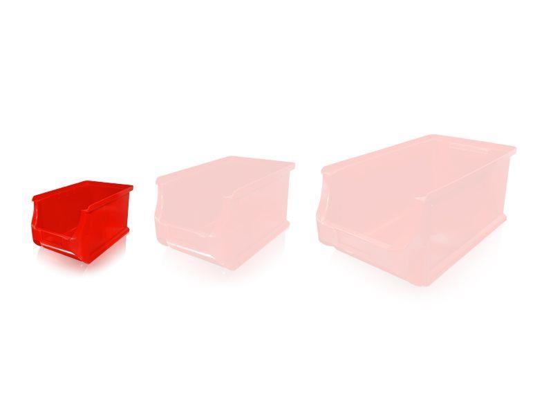 Stapelsichtbox ProfiPlus Compact Größe 3 rot von Allit